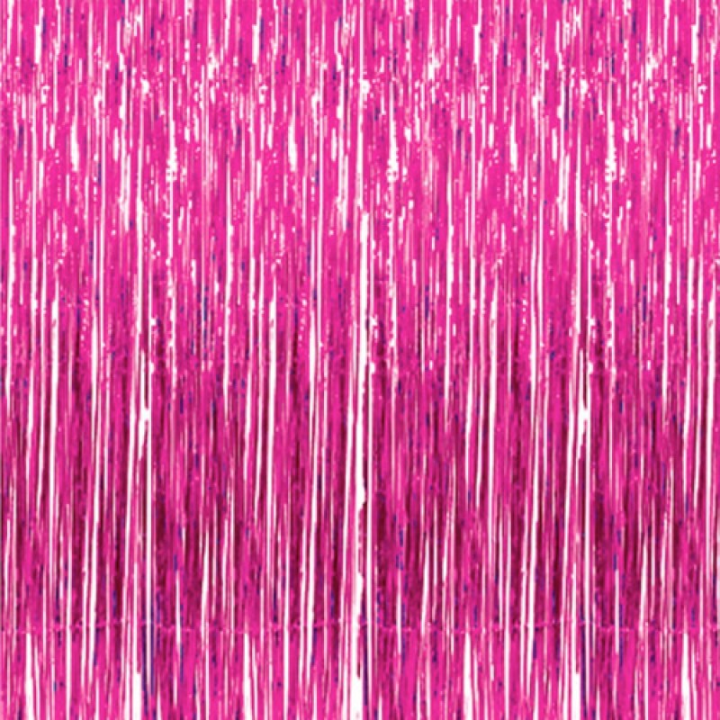 Foil Curtain - Fuschia